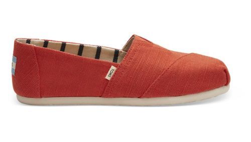 Toms Cherry Tomato Red Canvas Women's Classics červené 10013503