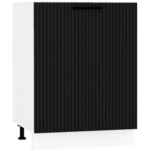 Skrinka do kuchyne  Kate d60 pl čierna puntík