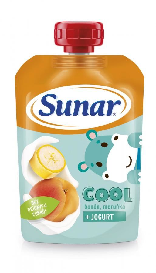 Sunar Cool banán marhuľa jogurt od ukončeného 12. mesiaca, 110 g