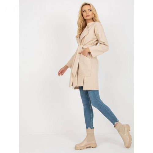 Light beige thin coat with pockets OH BELLA