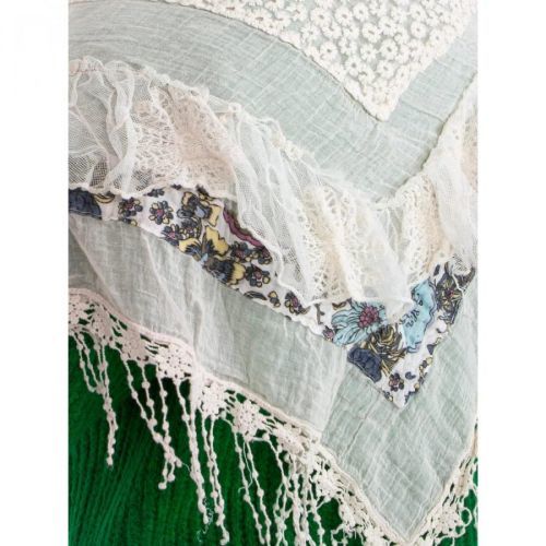 Light pink scarf with a decorative finish