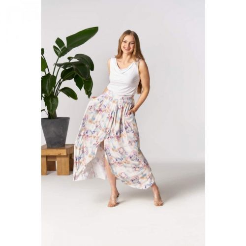 By Your Side Woman's Skirt Forsythia Spring Magnolias