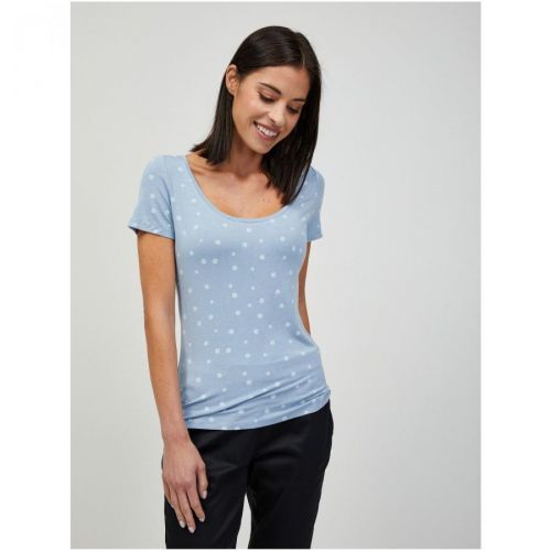 Light Blue Floral T-Shirt ORSAY - Women