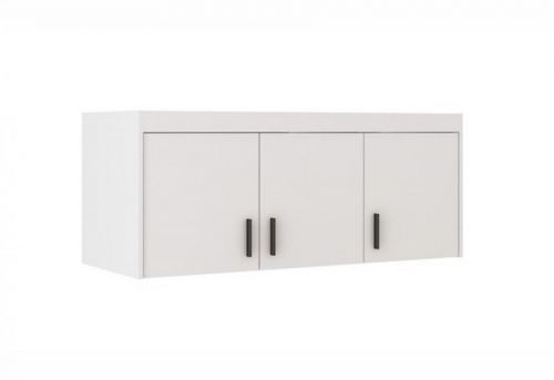 Expedo Nástavec na šatníkovú skriňu ELLENA 3D, 133x55x53, biela