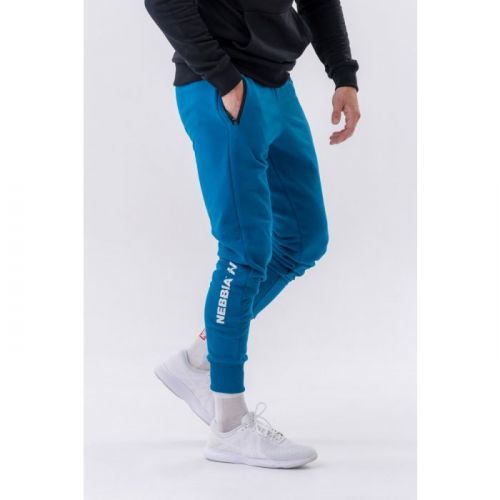 NEBBIA Pánske tepláky Slim Re-gain Blue  XXL