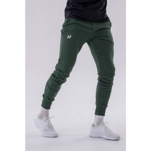 NEBBIA Pánske tepláky Slim Reset Dark Green  XL