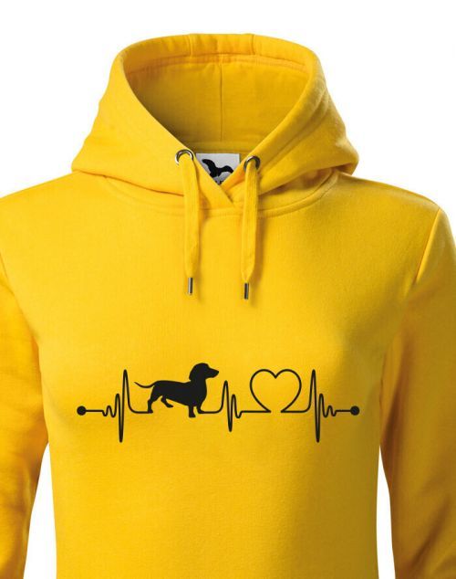 Dámská mikina pre milovníkov psov s potlačou jazvečíka - skvelý darček