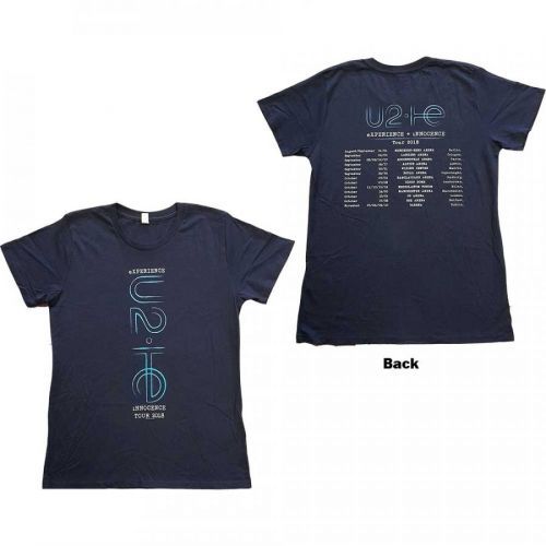 U2 tričko I+E 2018 Tour Dates Modrá S