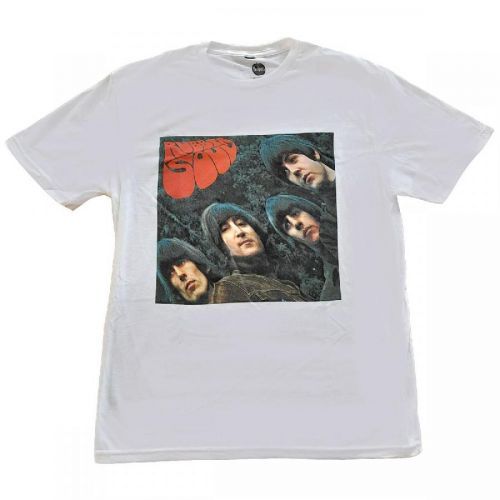 The Beatles tričko Rubber Soul Album Cover Biela S