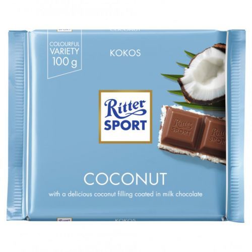 RITTER SPORT Kokosová čokoláda 100 g