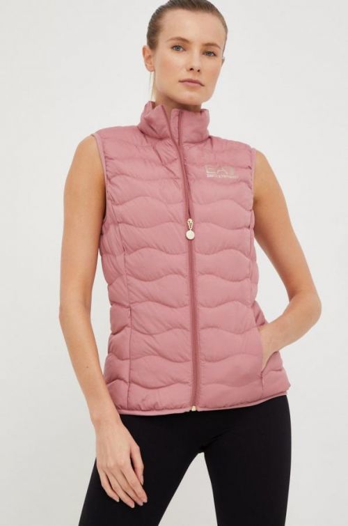 Vesta EA7 Emporio Armani dámsky, ružová farba, prechodný
