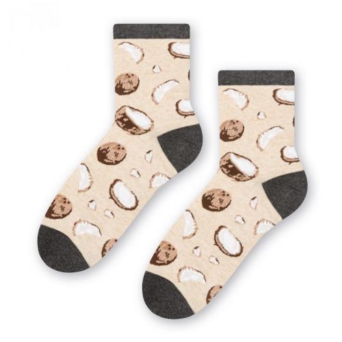 Socks 159-092 Melange Light Beige