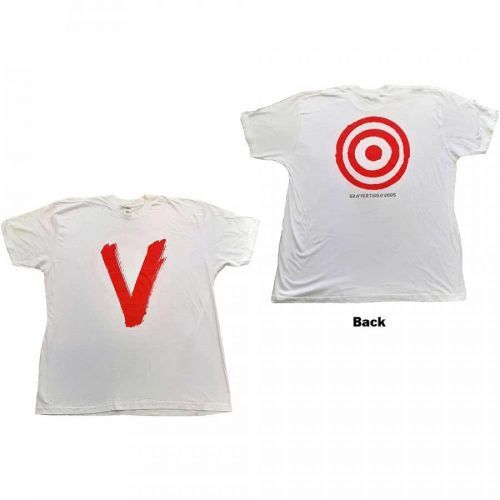 U2 tričko Vertigo Tour 2005 Red V Biela XXL