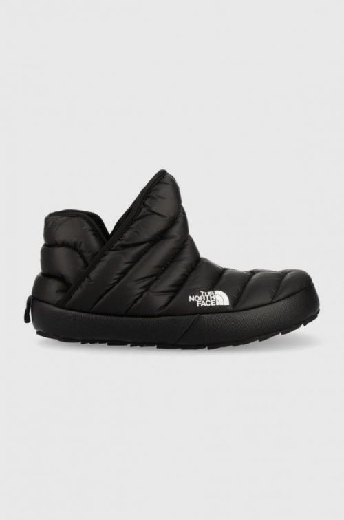 Papuče The North Face Women S Thermoball Traction Bootie čierna farba