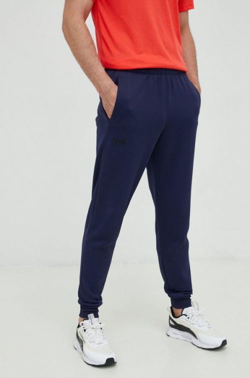 Tepláky Under Armour Armour Fleece pánske, tmavomodrá farba, jednofarebné