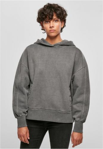 Urban Classics Ladies Heavy Terry Garment Dye Hoody darkshadow - XS