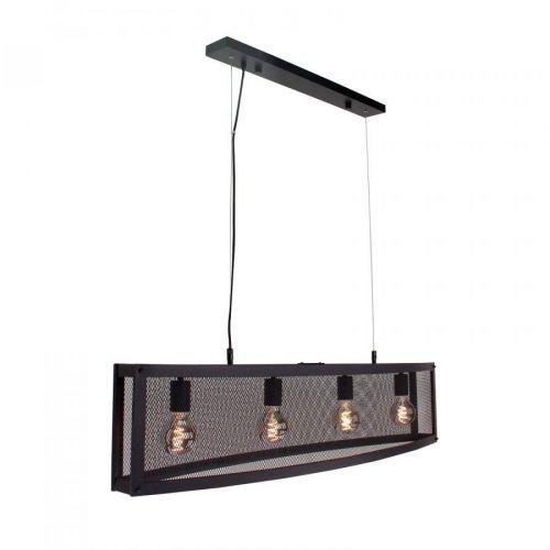 Lindby Mizgin závesná lampa s mriežkou 4-plameňová