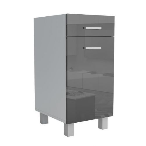 Kuchynská skrinka Lucjan D1F1S 30 LUX čierna