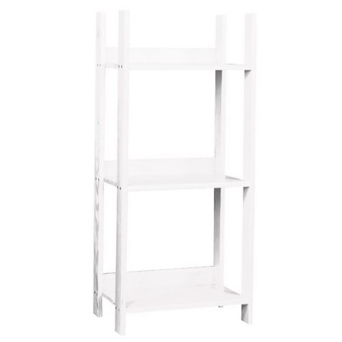 Regál eko nízky 120 borovica morená biela