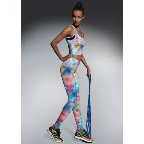 Bas Bleu TESSERA 90 sports leggings with colour print
