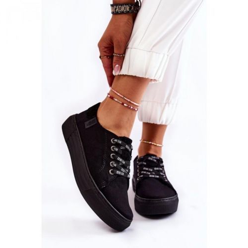Women's Memory Foam System Sneakers Big Star KK276001 Black