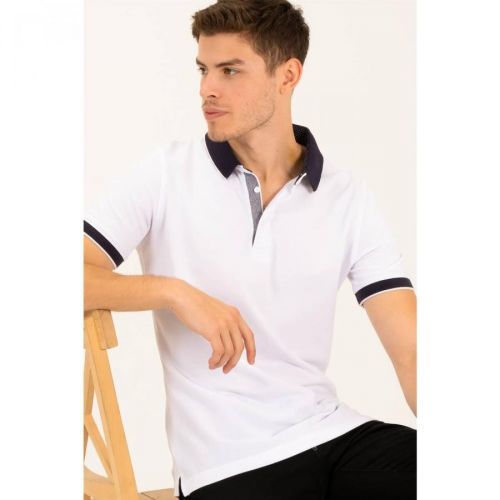 T8579 DEWBERRY MENS T-SHIRT-LIGHT WHITE