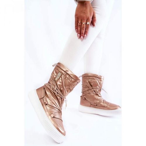 Women's insulated snow boots Big Star KK274194 Beige