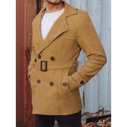 Men's double-breasted sand Dstreet CX0443z coat