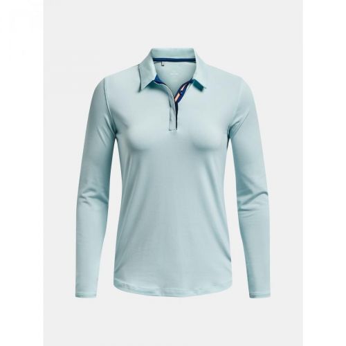 Under Armour T-Shirt UA Zinger MicroStripe LSPolo-BLU - Women