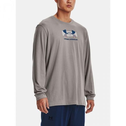 Under Armour T-shirt UA GRID GEOMETRIC LOGO LS-GRY - Men