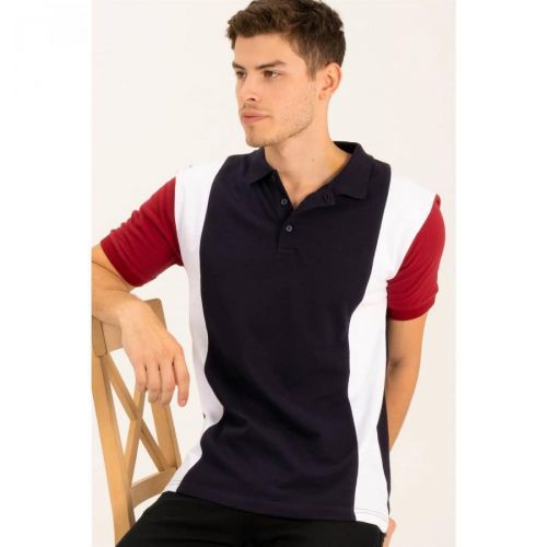 T8596 DEWBERRY MENS TSHIRT-NAVY BLUE