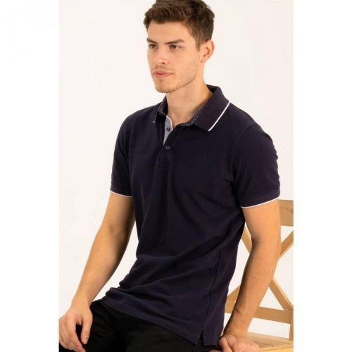 T8579 DEWBERRY MEN'S T-SHIRT-LIGHT NAVY BLUE