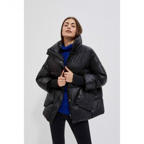 quilted jacket with a collar