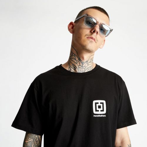 Horsefeathers Mini Logo T-Shirt Black