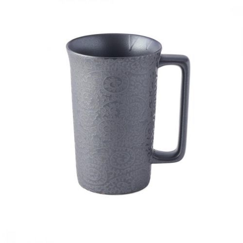 Hrnček s uškom BLACK SCROLL MIJ 350 ml