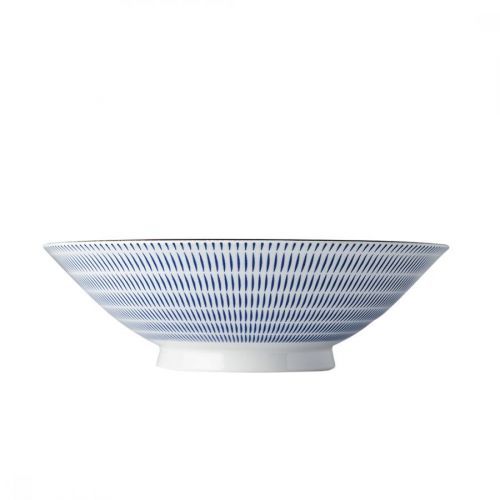 Rameň miska RADIATING LINES BLUE & WHITE MIJ 25 cm 900 ml