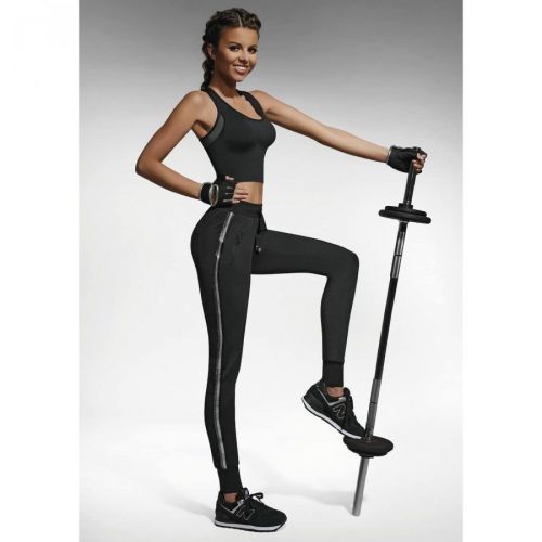 Bas Bleu METEORITE women's sweatpants with decorative straps on the sides