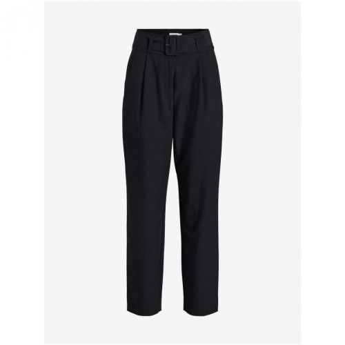 Black trousers with belt VILA Bilyana - Women