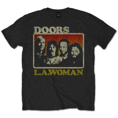 The Doors tričko LA Woman Čierna S