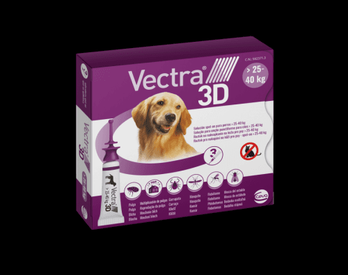 Vectra 3D Spot-on pre psy M (10–25 kg) 3 x 4.7 ml