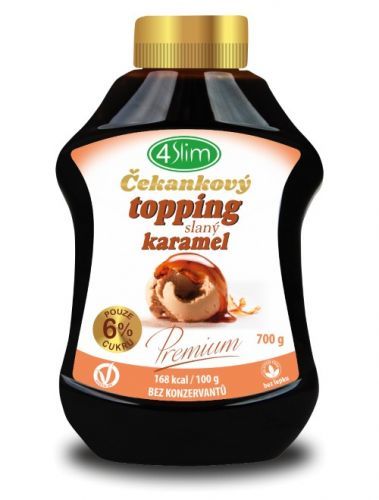 4Slim Čakankový topping slaný karamel 700 g