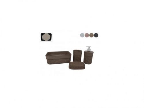 MAKRO - Súprava kúpeľňová 4ks rôzne farby