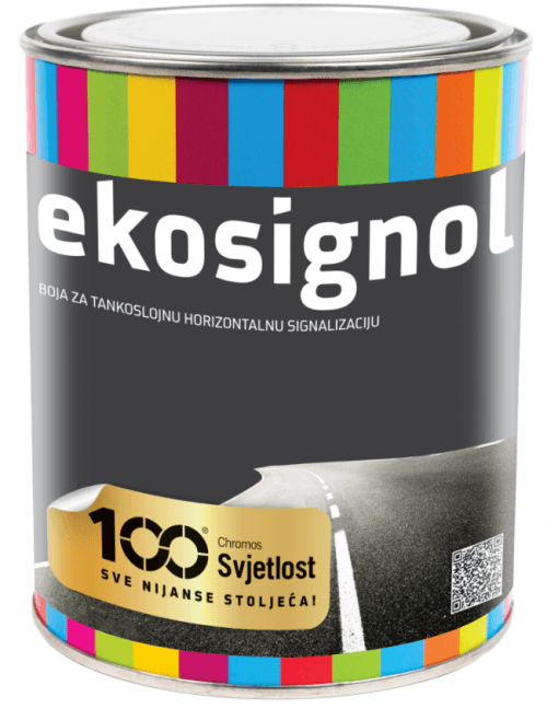 Ekosignol - farba na vodorovné dopravné značenie RAL 2010 - signálna oranžová 0,75 L
