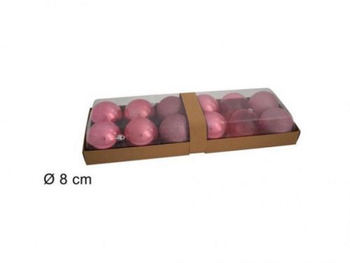 MAKRO - Gule vianočné 8cm 12ks