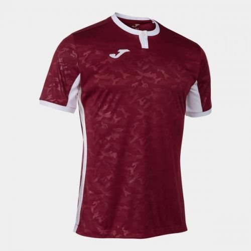 TOLETUM II T-SHIRT BURGUNDY-WHITE S/S