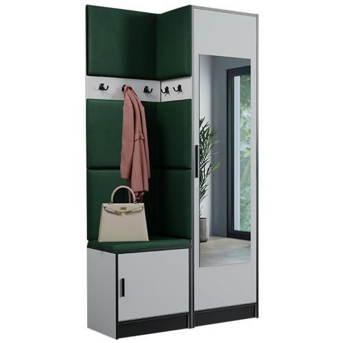 Predsieňový nábytok Roj 11 biela + Kronos 19 zelená