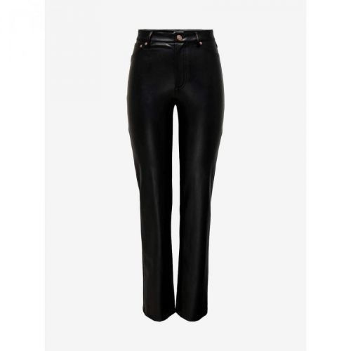 Black Leatherette Pants ONLY Emily - Women