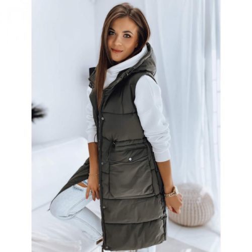 Ladies quilted vest LADISA green Dstreet TY3290