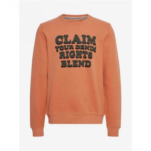 Orange Sweatshirt Blend - Men