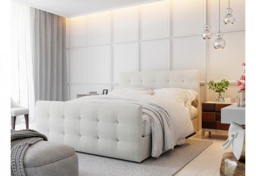 Expedo Čalúnená posteľ boxspring NAOMI + topper, 160x200, cosmic 10